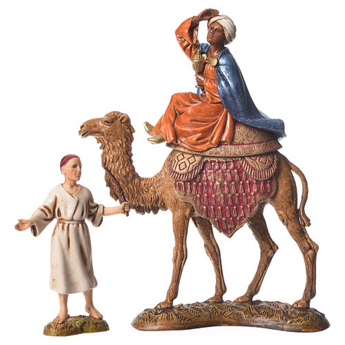 Wise men and camels nativity figurines 6 pieces, 10cm Moranduzzo 4