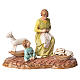 Scene with woman and child nativity figurines 10cm Moranduzzo s1