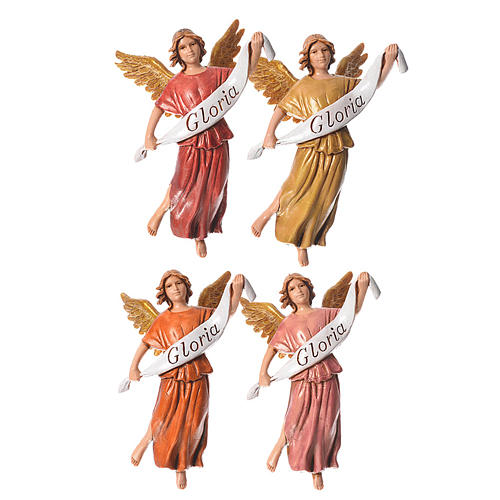 Nativity figurines, angels in glory by Moranduzzo 10cm, 4 pieces 1