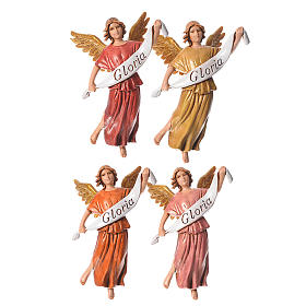 Nativity figurines, angels in glory by Moranduzzo 10cm, 4 pieces