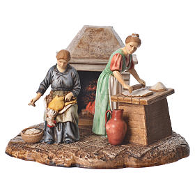 Kitchen nativity figurines 10cm Moranduzzo