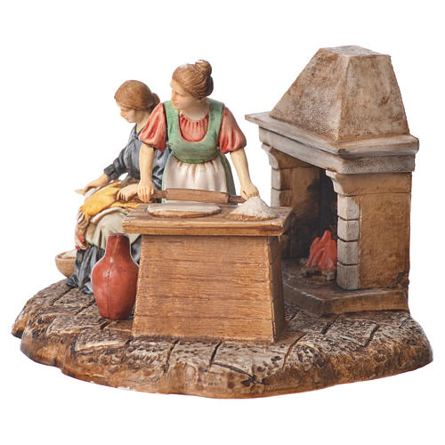 Kitchen nativity figurines 10cm Moranduzzo 2