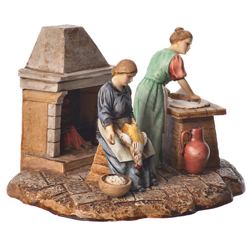 Kitchen nativity figurines 10cm Moranduzzo 3