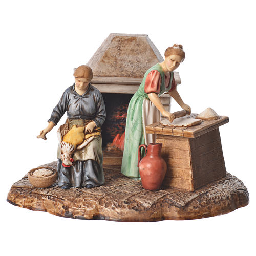 Kitchen nativity figurines 10cm Moranduzzo 1