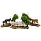 Group of animals and setting, 3pcs for 8cm Moranduzzo s8