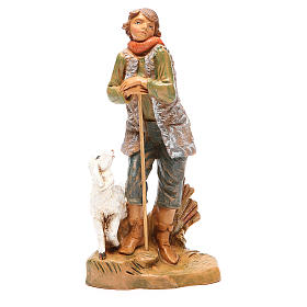 Pastore con pecora per presepe 19 cm Fontanini