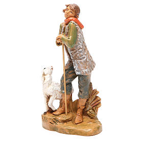 Pastore con pecora per presepe 19 cm Fontanini
