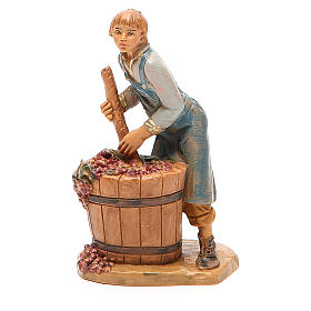 Krippe Fontanini: Hirte mit Trauben 12cm Fontanini Krippe Fontanini: Hirte mit Trauben 12cm Fontanini