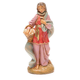 Claudia pastorella cesto presepe 12 cm Fontanini