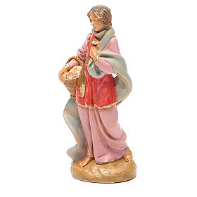 Claudia pastorella cesto presepe 12 cm Fontanini