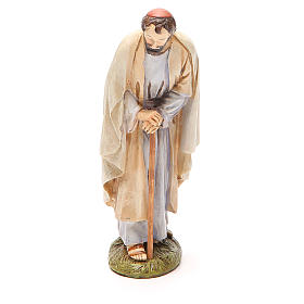 St Joseph en résine peinte 16 cm gamme Martino Landi