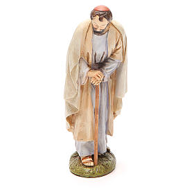 San Giuseppe in resina dipinta cm 16