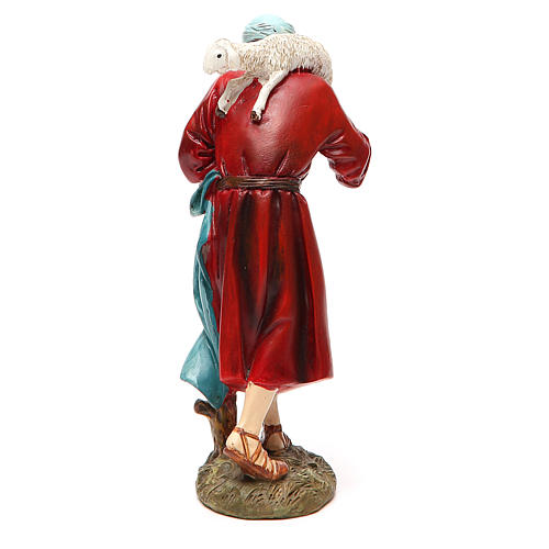 Pastor com cordeiro resina pintada 16 cm Linha barata Landi 2