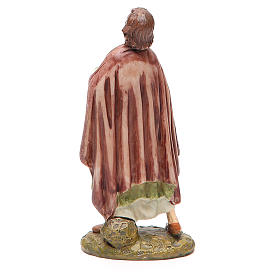 Marvelled shepherd in painted resin 12cm affordable Landi Collection