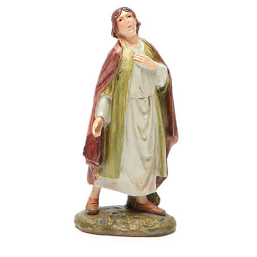 Marvelled shepherd in painted resin 12cm affordable Landi Collection 1