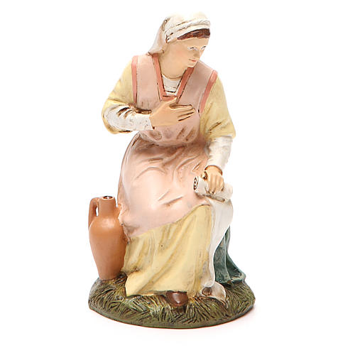 Our Lady in painted resin 16cm affordable Landi Collection 1