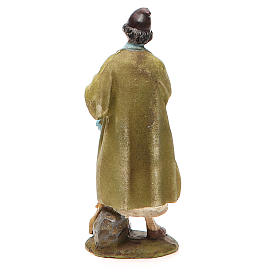 Shepherd with fife in painted resin 10cm affordable Landi Collection