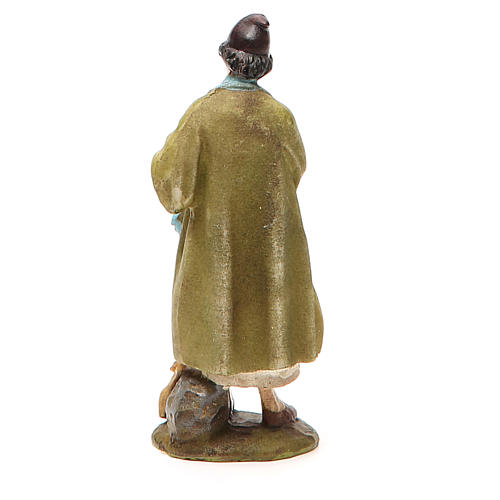 Shepherd with fife in painted resin 10cm affordable Landi Collection 2