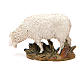Mouton tête baissée résine peinte pour crèche 10 cm gamme M. Landi s2
