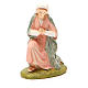 Sainte Vierge en résine peinte pour crèche 10 cm gamme M. Landi s1