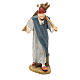 Shepherd with wood in painted resin 10cm affordable Landi Collection s1