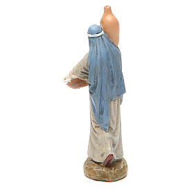 Shepherdess with jug in painted resin 10cm Martino Landi Collection