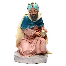 Statua Melchiorre Re Magio per presepe 65 cm