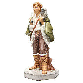 Figura pastor con oveja para belén