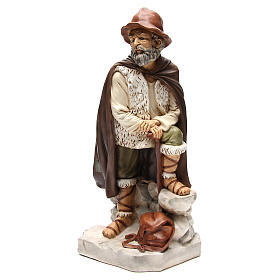 Shepherd with sack figurine for 65cm nativity
