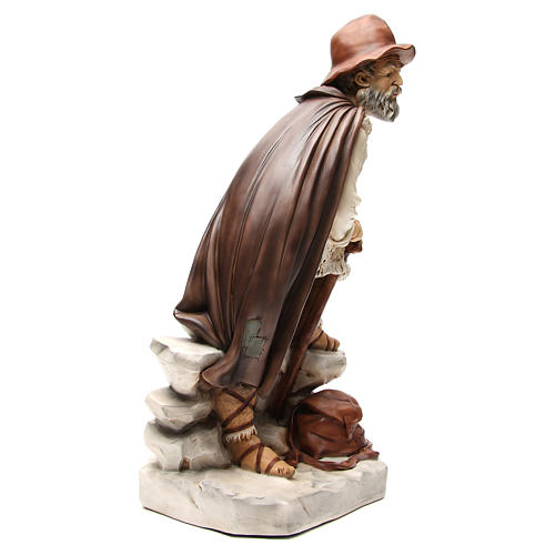 Statua pastore con bisaccia per presepe 65 cm 4