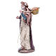 Pastor com cesto terracota para presépio com figuras de altura média 17 cm s2