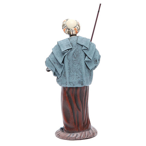 Pastore moro presepe terracotta 17 cm 3