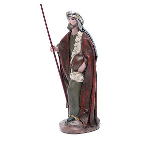 Pastor viajante terracota para presépio com figuras de altura média 17 cm