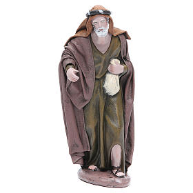 Anziano 17 cm presepe terracotta