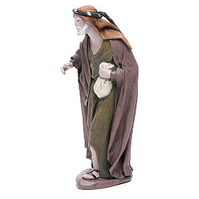 Anziano 17 cm presepe terracotta