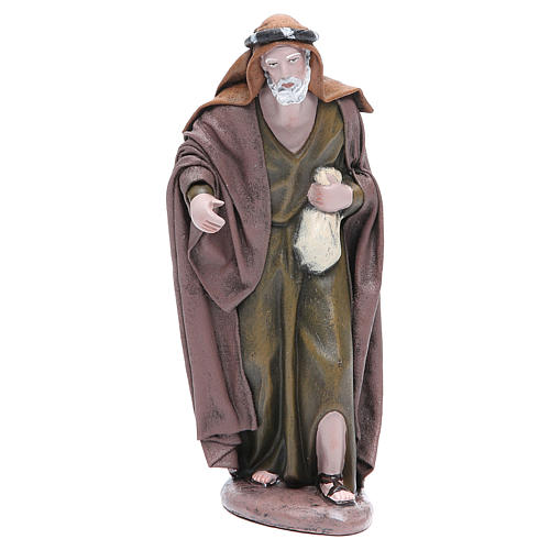 Elderly man figurine for nativities of 17cm 1