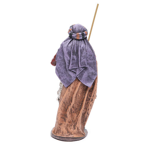 Shepherd with fruit basket, figurine for nativities of 17cm 3