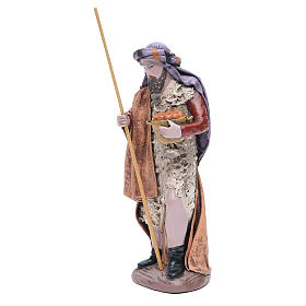 Pastore presepe Cesta di frutta terracotta 17 cm