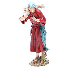 Pastor com ovelha nos ombros 12 cm Linha Martino Landi