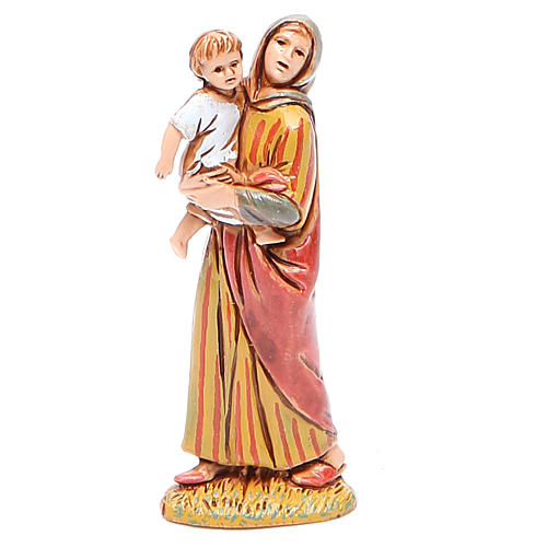 Frau mit Kind im Arm 6,5cm Moranduzzo historischen Stil 1