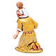 Pastor em adoração com menino para presépio Moranduzzo com figuras de altura média 6,5 cm costumes históricos s2