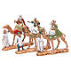 Reyes Magos y camellos 3,5 cm Moranduzzo 3 figuras s1