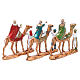 Reyes Magos y camellos 3,5 cm Moranduzzo 3 figuras s2