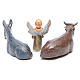 Donkey, ox and angel 3.5cm by Moranduzzo, 3 figurines s2