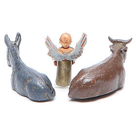 Donkey, ox and angel 3.5cm by Moranduzzo, 3 figurines