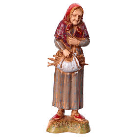 Old woman, classic style for nativities of 10cm by Moranduzzo