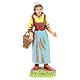 Shepherdess with basket, classic style for nativities of 10cm by Moranduzzo s1