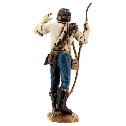 Figura pastor con bastón 12 cm Moranduzzo estilo clásico 4