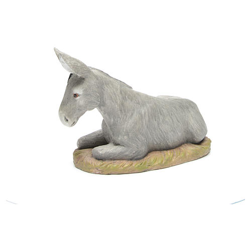 Donkey in resin by Martino Landi for nativities of 50cm 3