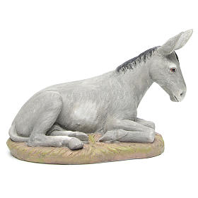 Donkey in resin by Martino Landi for nativities of 50cm
